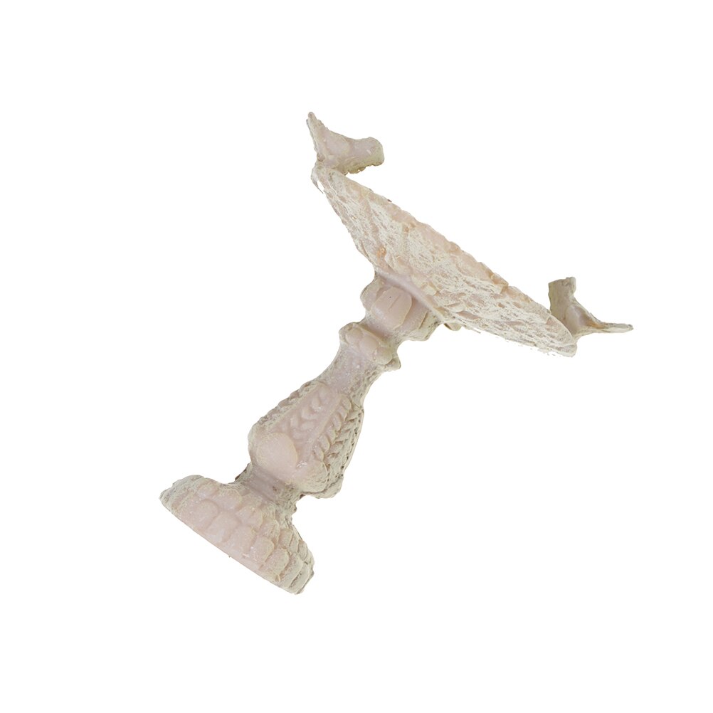 1:12 Dollhouse Miniature Gray Bird Bath Fountain Fairy Garden Decoration Doll Houses Accessories 6.4 x 6.6cm Home Decor