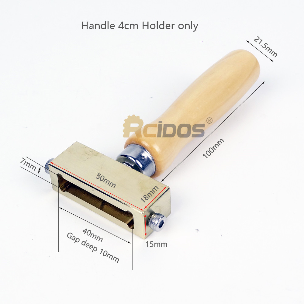 RCIDOS-Herramientas de estampado de letras de latón, martillo Manual para estampar en frío: 4cm Hand Holder