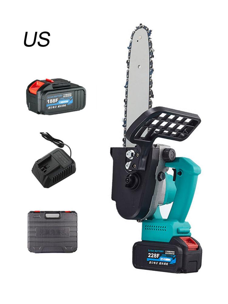 Mini Electric Chainsaw Set Portable Cordless Handheld Pruning Saw Lithium Battery Wood Cutter Home Garden Logging Power Tool