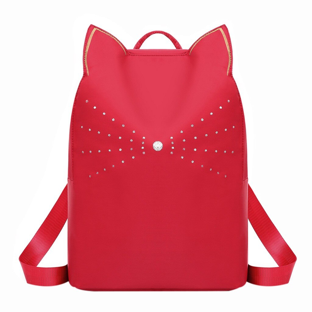 2020 meninas gato orelha ombro mochilas mulheres grande capacidade saco de escola bonito mochilas para adolescentes meninas portátil mochila: E