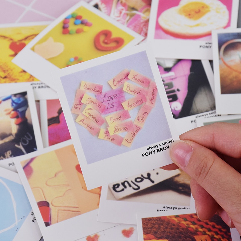 40 pcs/lot Loving Heart Mini Lomo Card Greeting Card Postcard Birthday Letter Envelope Card Set Kawaii Stationery Papeleria