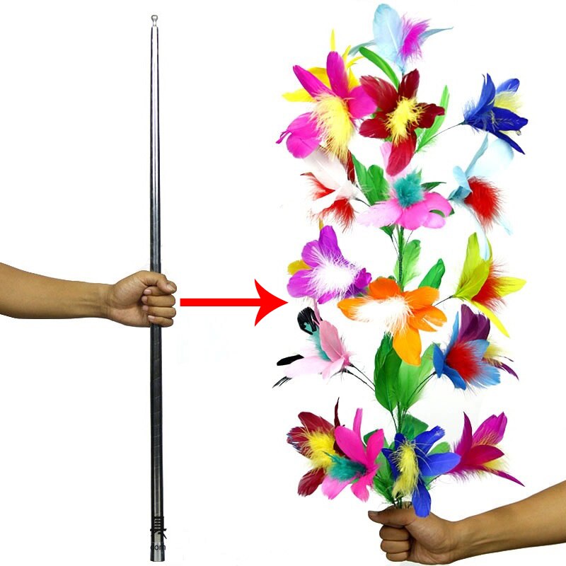 Vanishing Disappearing Cane To Flower Close Up Stage Magic Tricks Magician Magic Props