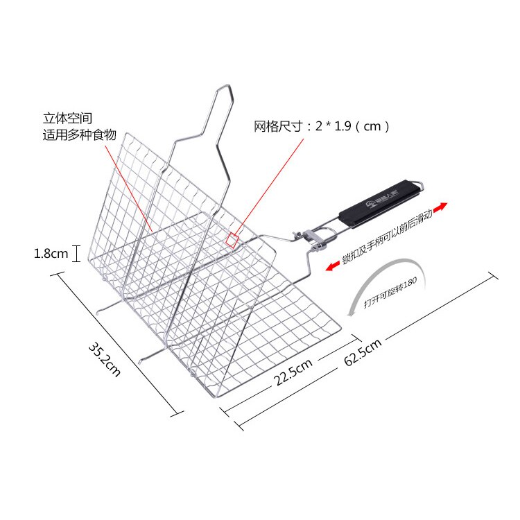 Hamburger Barbecue Gazen Bbq Netto Clip Vlees Vissen Outdoor Barbecue Gereedschap Keuken Accessoires