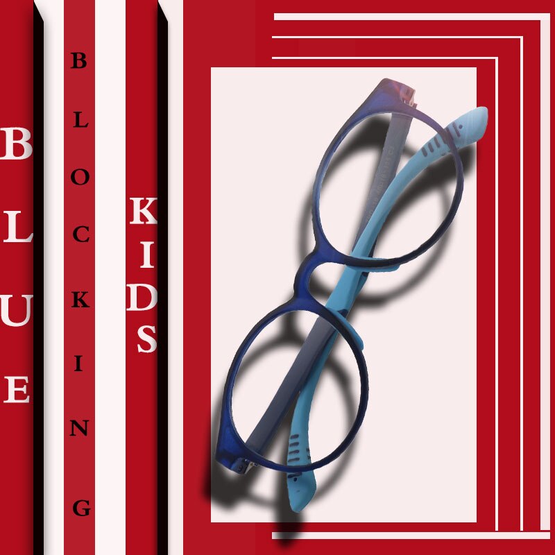Kinderen Brilmontuur Anti-Blauw Stralen Bril Soft Silicone Frame Kinderen Flexibele Beschermende Computer Bril Brillen