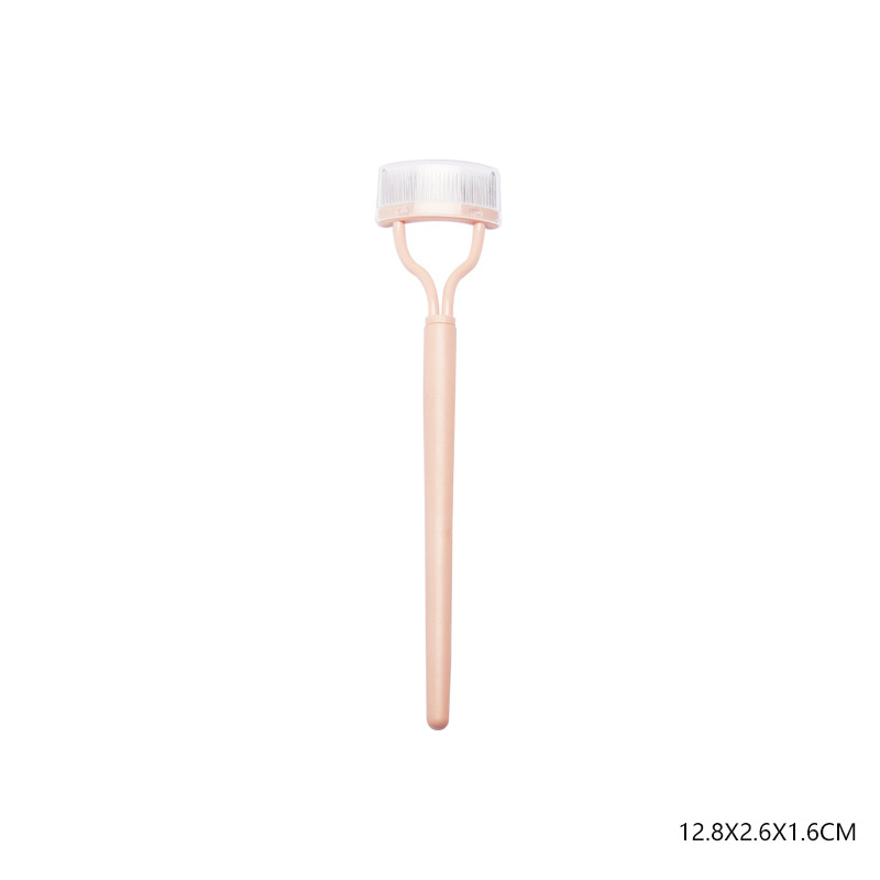 1 Stuks Zwart Opvouwbare Wimper Borstel Kam Schoonheid Make-Up Lash Separator Roestvrij Staal Wimper Krultang Mascara Curl Cosmetisch Hulpmiddel: Paars