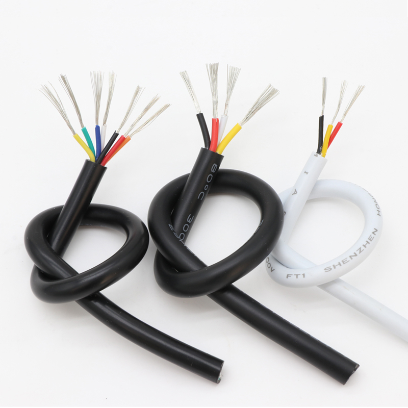 10M 24AWG UL2464 Sheathed Wire Cable Channel Audio Line 2 3 4 5 6 7 8 9 10 Cores Insulated Soft Copper Cable Signal Control Wire