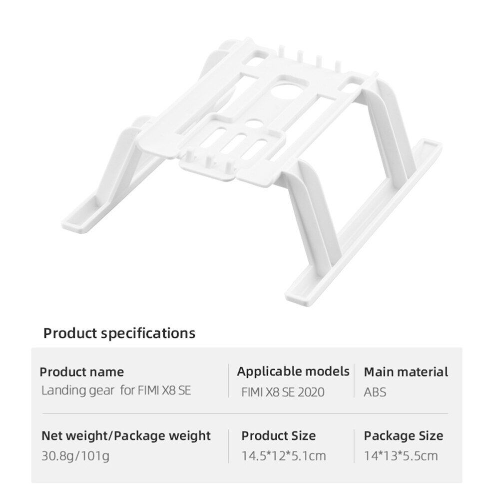 Rc Vlucht Landingsgestel Pack Draagbare Sky Hoogte Extender Lichtgewicht Benodigdheden Voor Fimi X8 Se Been Voet Protector