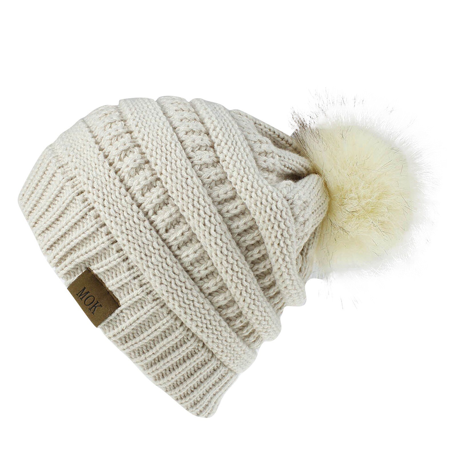E la moda donna nuova E di alta qualità mantiene caldi cappelli invernali cappello a orlo in lana lavorato a maglia morbido delicato sulla pelle, traspirante: BG