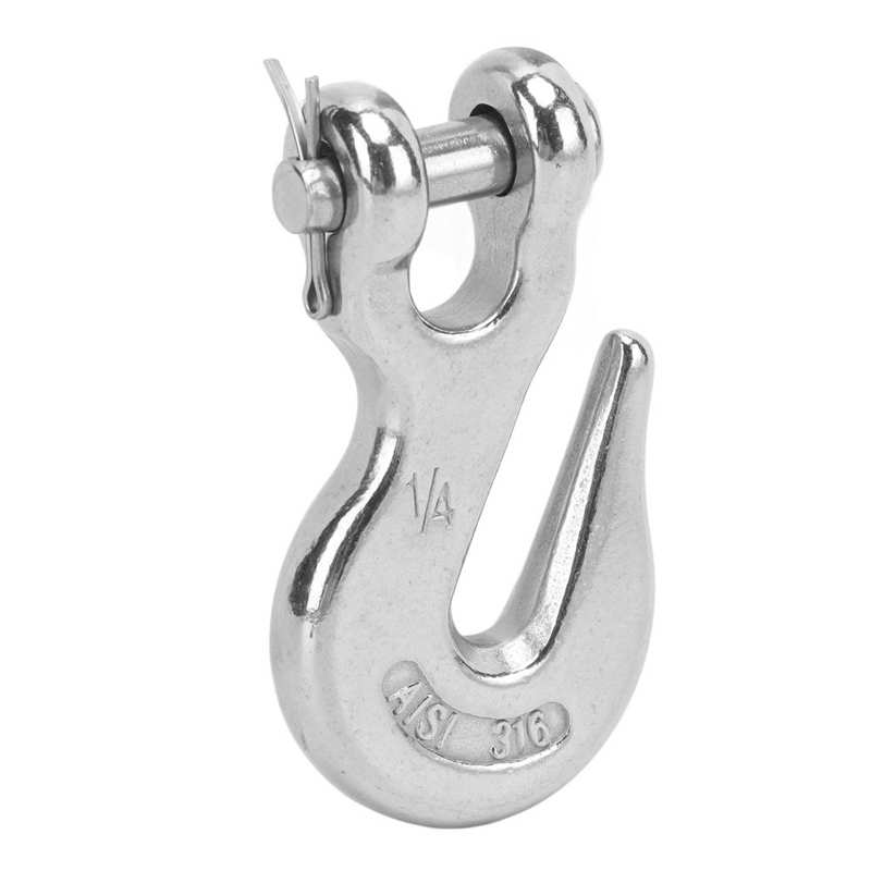 Crane Hook Slip Hook 1250Ibs Pulling Force for Marine Boat for Forestry Machinery