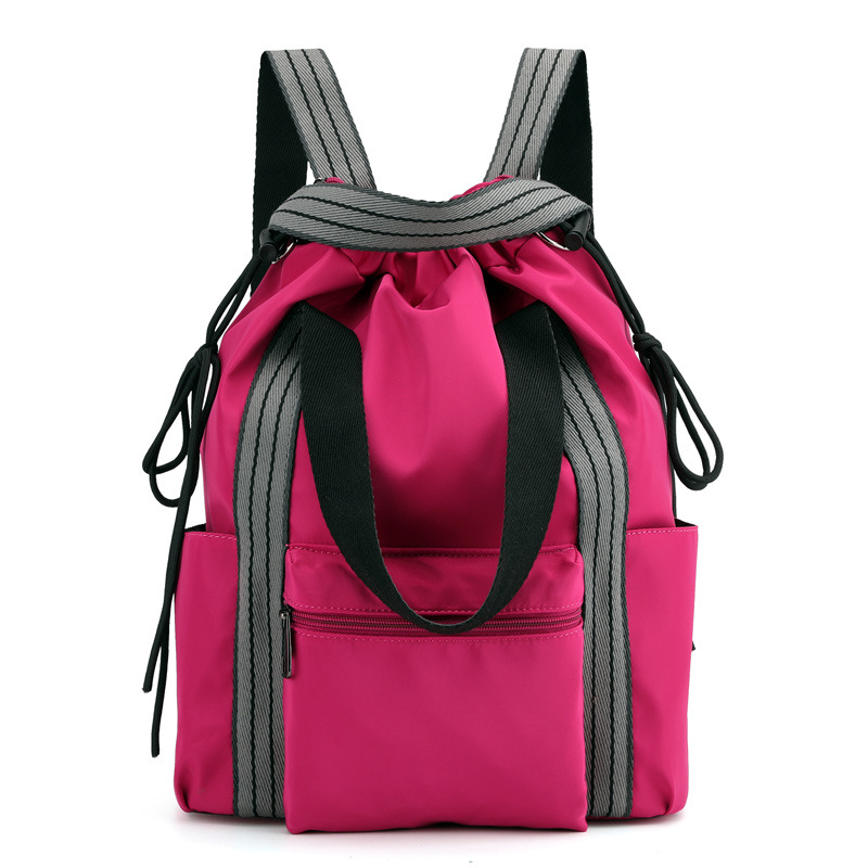 Couche-culotte lait en poudre bébé sortie multifonctionnelle grande capacité novice mère sac grande capacité polyvalent mère sac: Rose Red