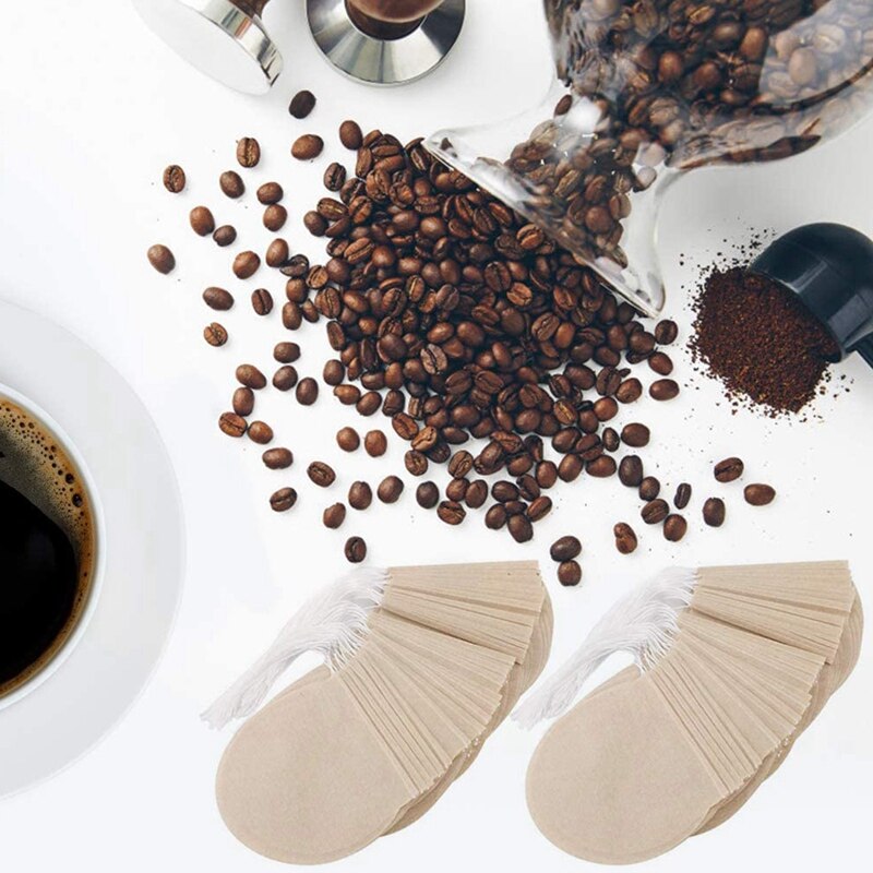 Tea Bags, 300Pcs Disposable Empty Tea Bags Tea Infuser Drawstring Teabags Safe Natural Material Tea Bags for Loose Leaf Herbs Te