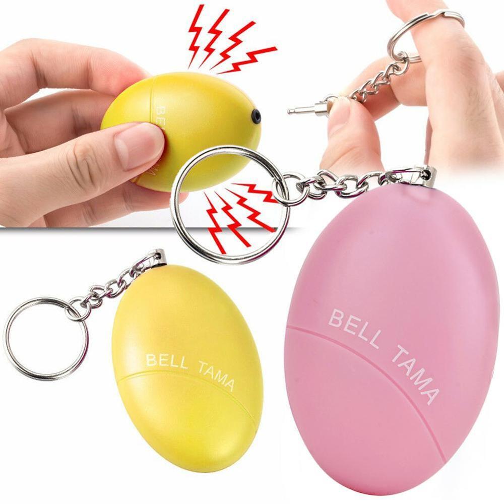 Auto-défense alarme 100dB oeuf forme fille femmes sécurité cri sécurité porte-clés protéger fort alarme d'urgence alerte personnelle I3P6