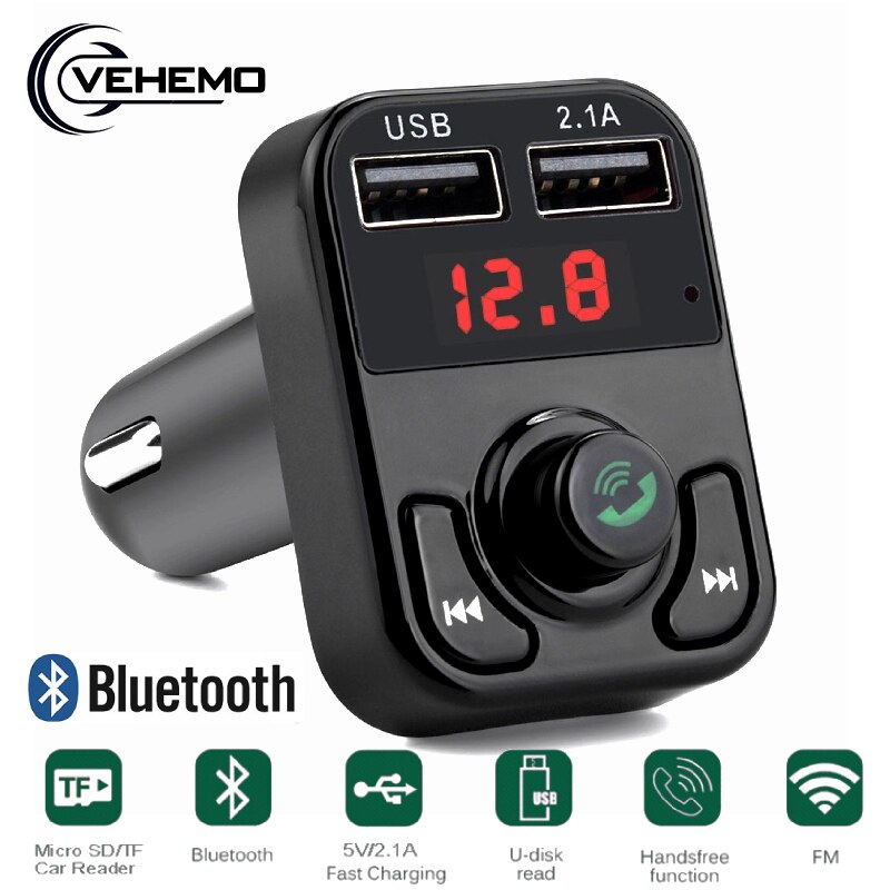 Auto Fm-zender Draadloze Bluetooth Car Kit Accessoires Handsfree MP3 Speler Digitale Display Fm Modulator Zender Ontvanger