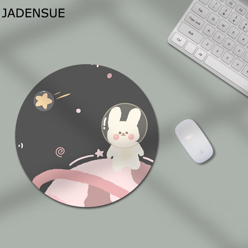 Śliczne podkładka pod mysz Kawaii podkładka pod mysz kreatywny 22cm średnica podkładka na biurko myszka do laptopa mata do myszy Mause biurko do komputera biurko maty: 22x22cm 14