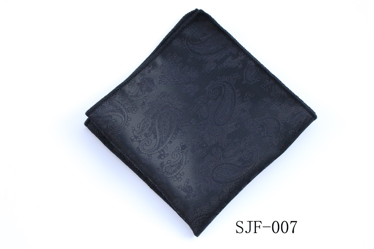 Klassisk sort lommeklud trendy britisk stil polyester paisley lommetørklæde formelt kjole brysttørklæde herrejakkesæt lommehåndklæde: Rød