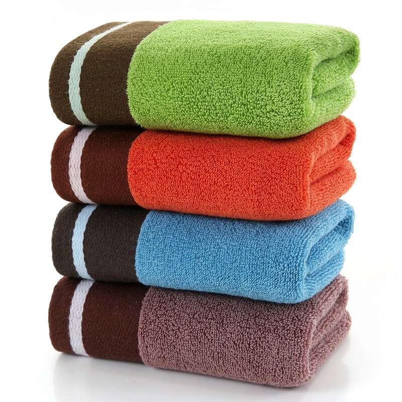 Gratis 100% Katoen 2 Stks/set Gestreepte Gezicht Handdoek Thuis Hotel Haar Keuken Handdoek Hoge Absorberende Handdoeken voor Volwassenen