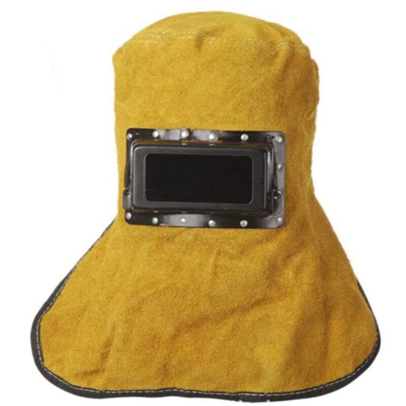 Head-Wearing Leather Protective Welding Helmet Double-Turn Welding Special Head Protective Helmet: Default Title
