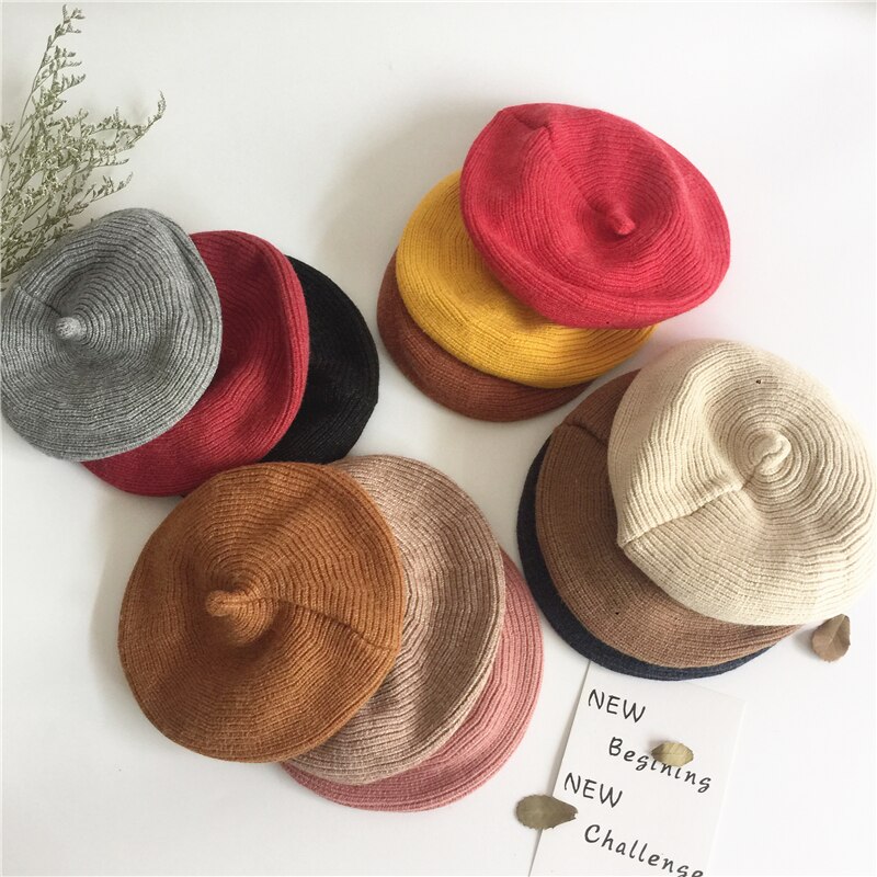 Chapéu do bebê beret 48-52 cm, crochê, malha, chapéu, bebê, bonnet, menina, menino, adereços de fotografia nib97261