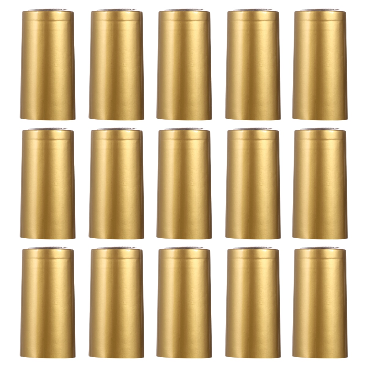 Capsules thermorétractables pour bouteille de vin, 100 pièces, Film thermorétractable pour bouteille à bouche droite: Golden