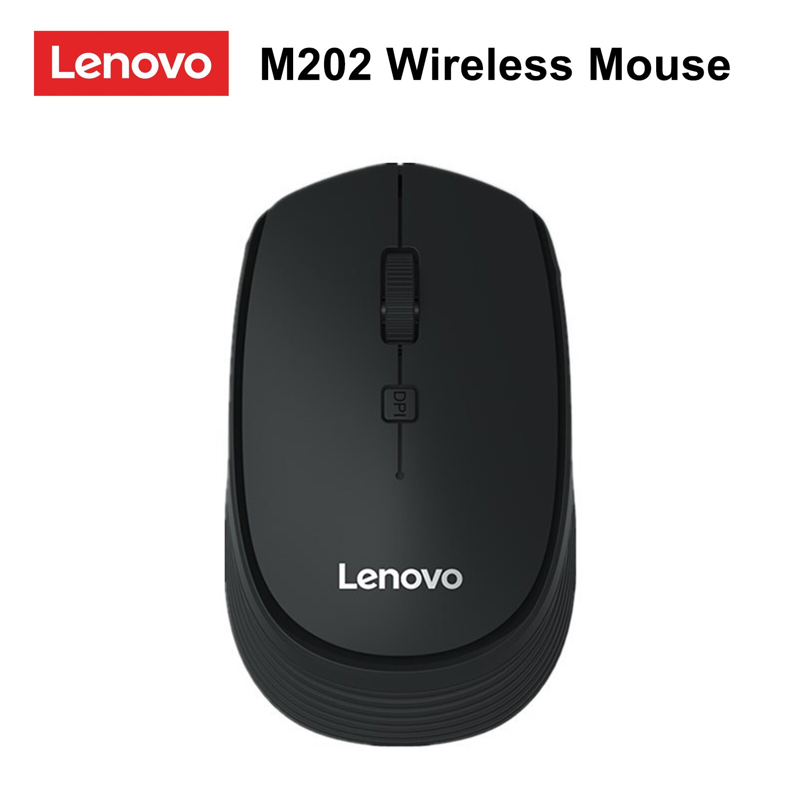 Lenovo M202 2.4GHz Wireless Mouse Optical Mouse Office Business Mice with USB Receiver for PC Laptop Computer Universal Mouse