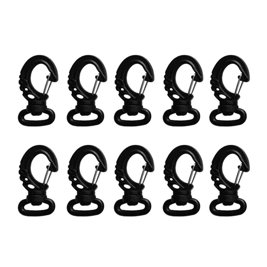 10 Pcs Scuba Diving Swivel Snap Hook Spring Clips Fits 20mm Webbing Strap Accessories