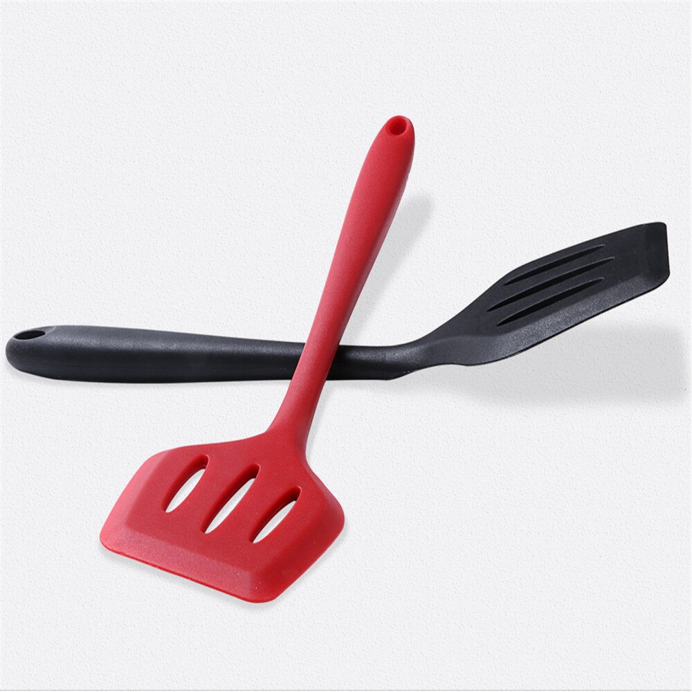 Silicone Flexible Spatula Turner Wide Non Stick Pancake Turner with Stainless Steel Handle Cooking Turner