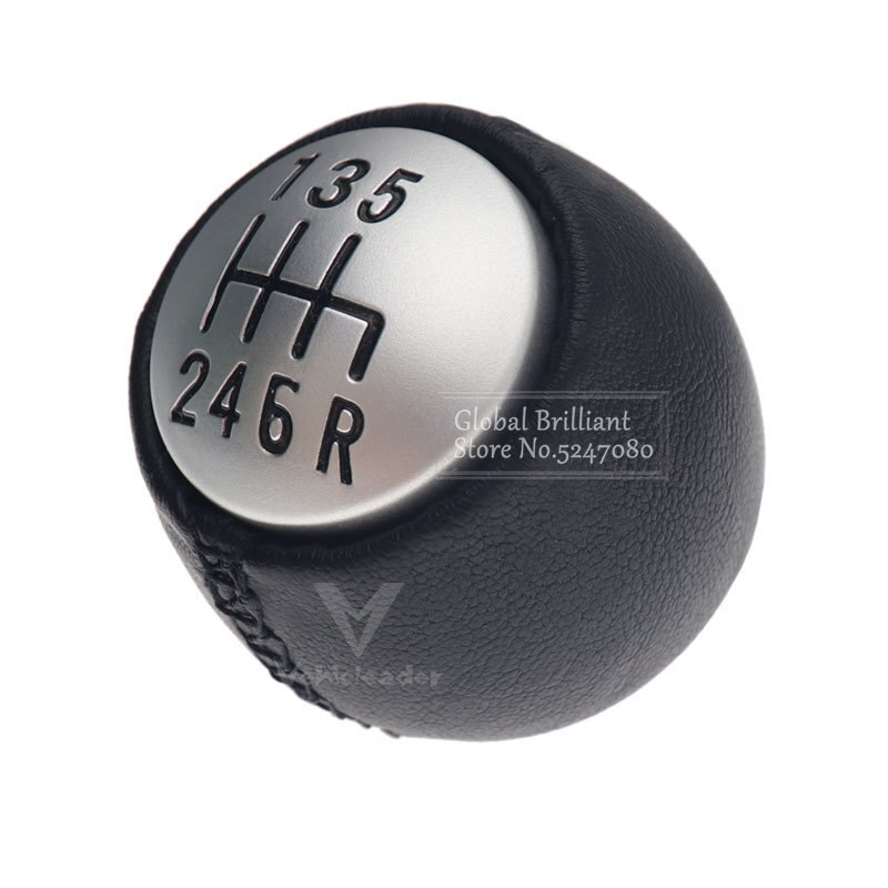 5 6 prędkość samochodu automatyczny gałka zmiany biegów PU skóra dźwignia zmiany biegów piłka ręczna okrągły 55347088 dla alfa romeo gt 147 166 3.2 V6