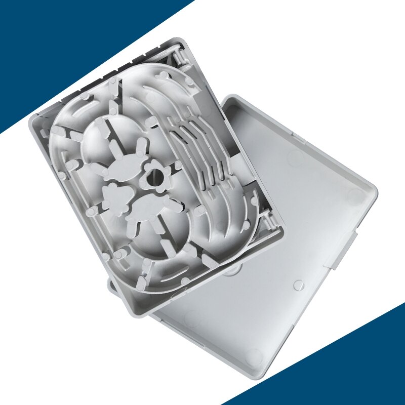 Caixa de terminação ftth de 4 portas, para adaptador sc sem mangas, caixa de junção de fibra óptica, caixa de distribuição, frete grátis elink, 20 peças