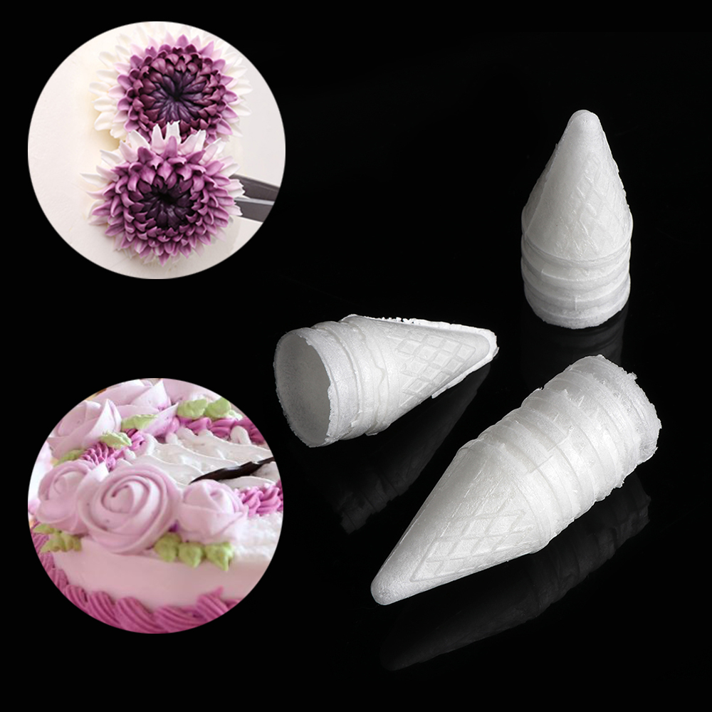 100Pcs/Pack Kitchen Glutinous Rice Cake Decorating Care Rose Flower Piping Care Dessert Decor Kitchen Cake Baking Tools Decor