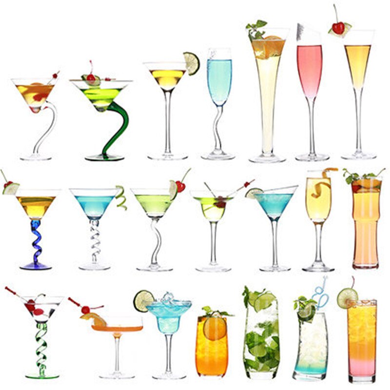 Bicchiere da Cocktail bicchiere di birra succo di whisky boro Martini bicchiere da vino con bere bar Night Club festa di Halloween matrimonio