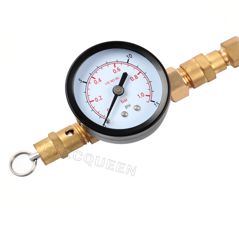 0~15psi Pressure Valve Gauge with Pressure Relief Valve ,Home Brew Beer Ball Lock Pressure Valve w/Gauge,Kegging Equipment