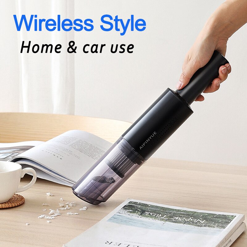 120W 6000Pa Sterke Zuigkracht Draadloze/Bedrade Handheld Stofzuiger Multifunctionele Mini Draagbare Auto Stofzuiger oplaadbare