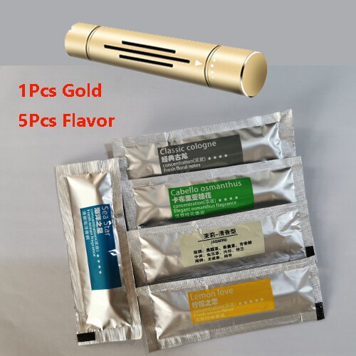 Ambientador de Perfume sólido para Interior de coche, accesorio aromático para Volkswagen Polo 6r 9n VW Golf 7 6 5 Mk4 Mk3 v Gti 8 Jetta Mk6: Gold