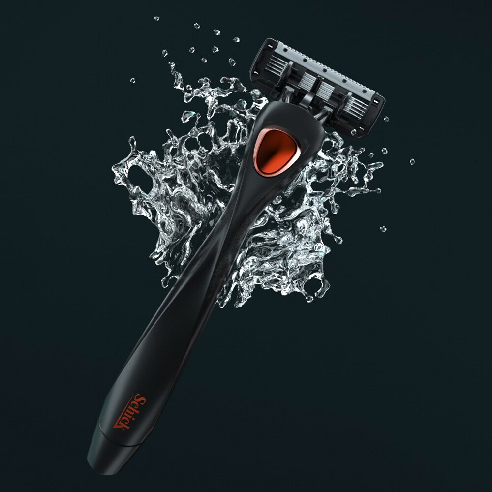 Schick 5 Lagen Handleiding Scheermesjes Mannen Baard Scheren Haar Scheerapparaat Wasbare Machine Metalen Houder Scheermes Haar Verwijderen