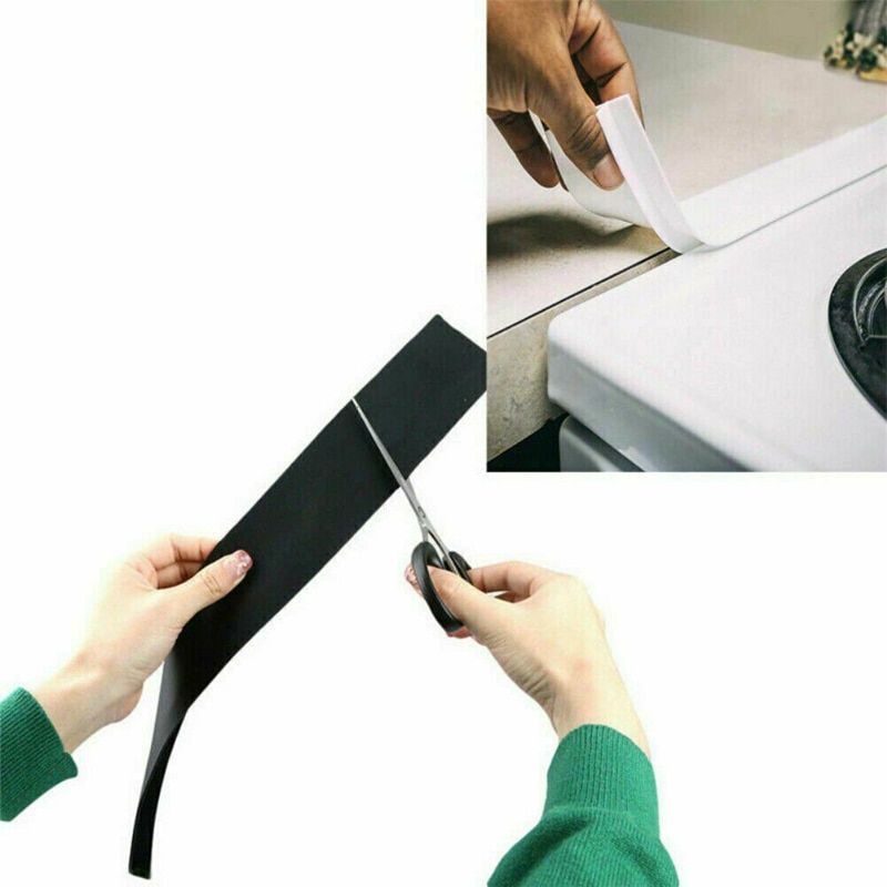 Kjøkken komfyr benkedeksel t-formet stripe vanntett silikon komfyr gapcaulk tape filler tool smr 88
