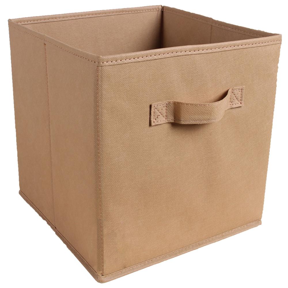 Kubvikbar non-woven tyg förvaringslåda hopfällbar tygförvaring kub korg lådor leksaker organisatör behållare lådor: 5