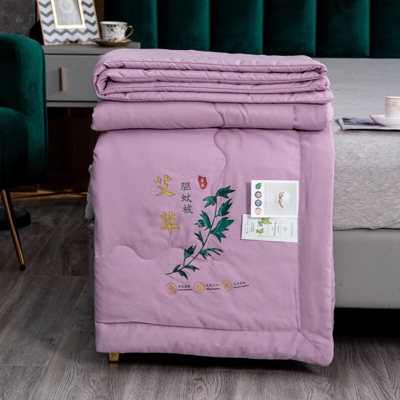 Frühling Sommer Wermut Anti Mücken Quilt Mückenschutz Antibakterielle Decke Quilts Weiche Haut Freundliche Tröster Königin: 200x230cm 79x90inch / 6