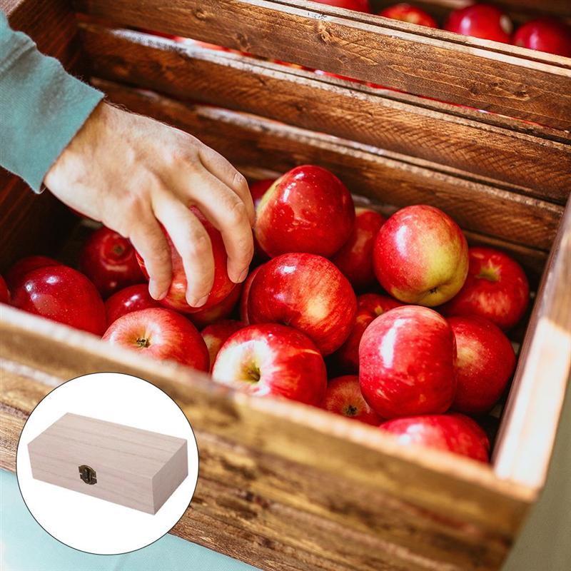 2PCS Wood Box Durable Sturdy Jewelry Storage Box for Shop Home