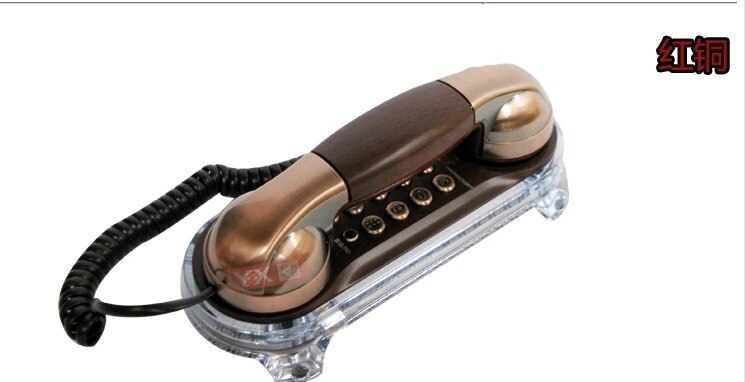 Household wall-mounted corded phone small extension Free Battery telephones