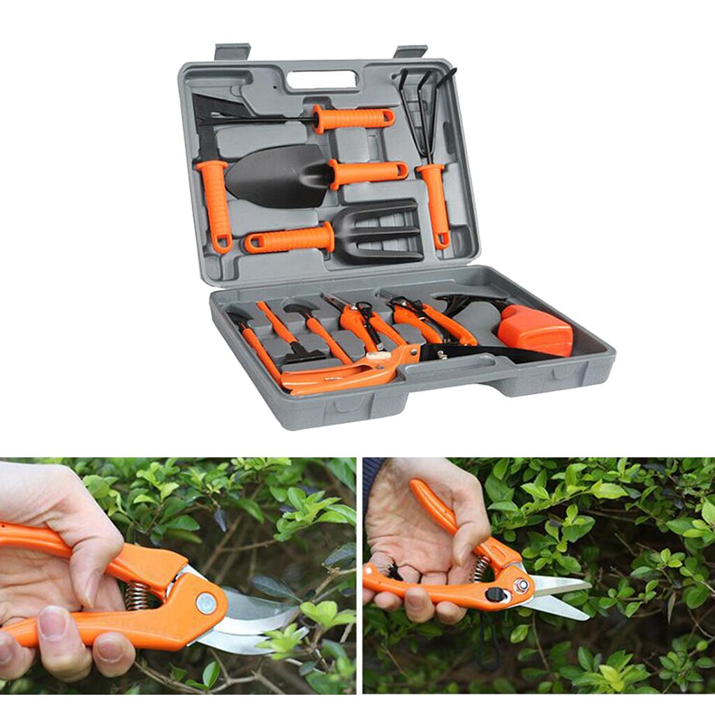 12pcs Durable Heavy-duty Garden Tools Set Potted Plant Gardening Tools Rake