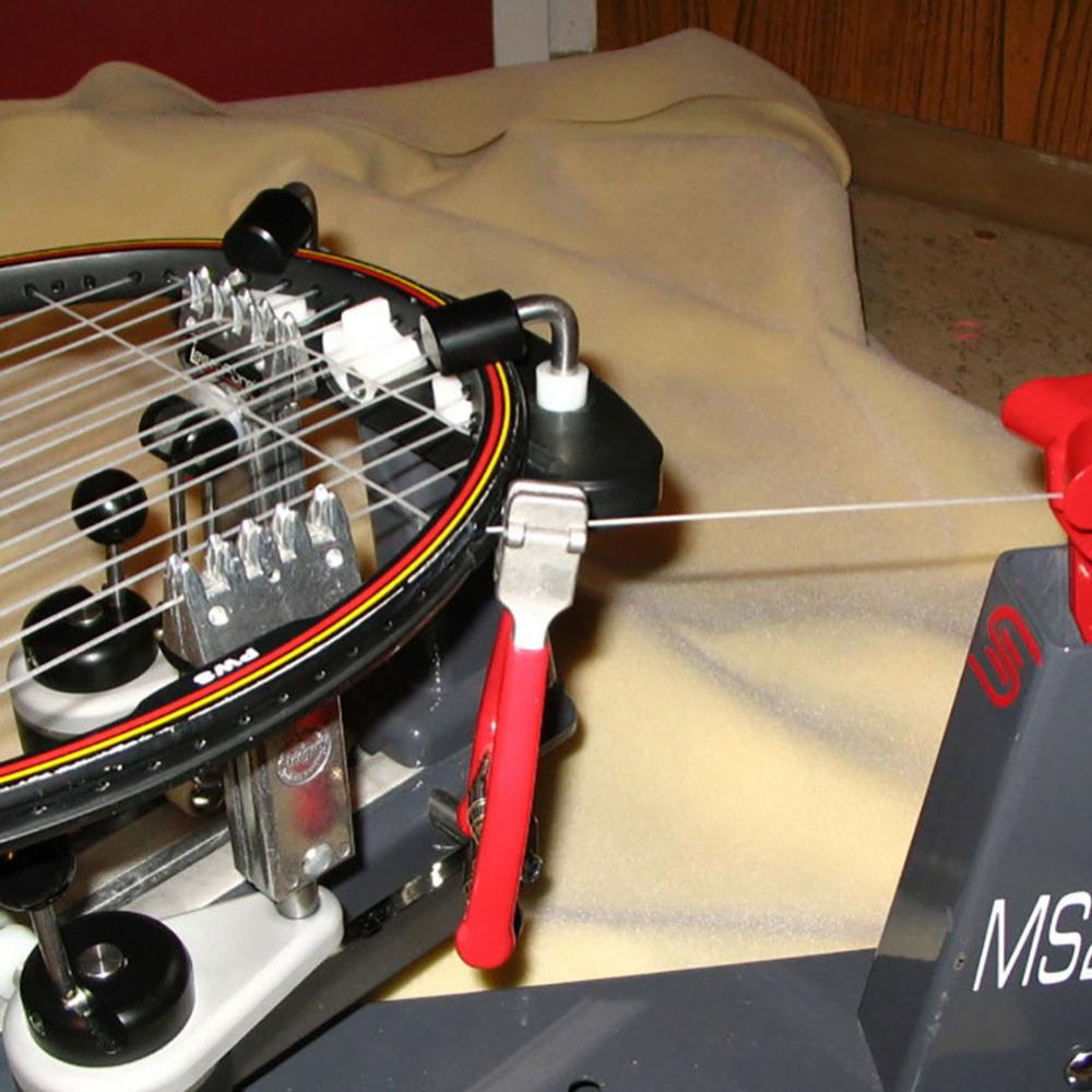 Tennis Badminton racchetta molla in metallo avviamento morsetto Stringing Starter Tool