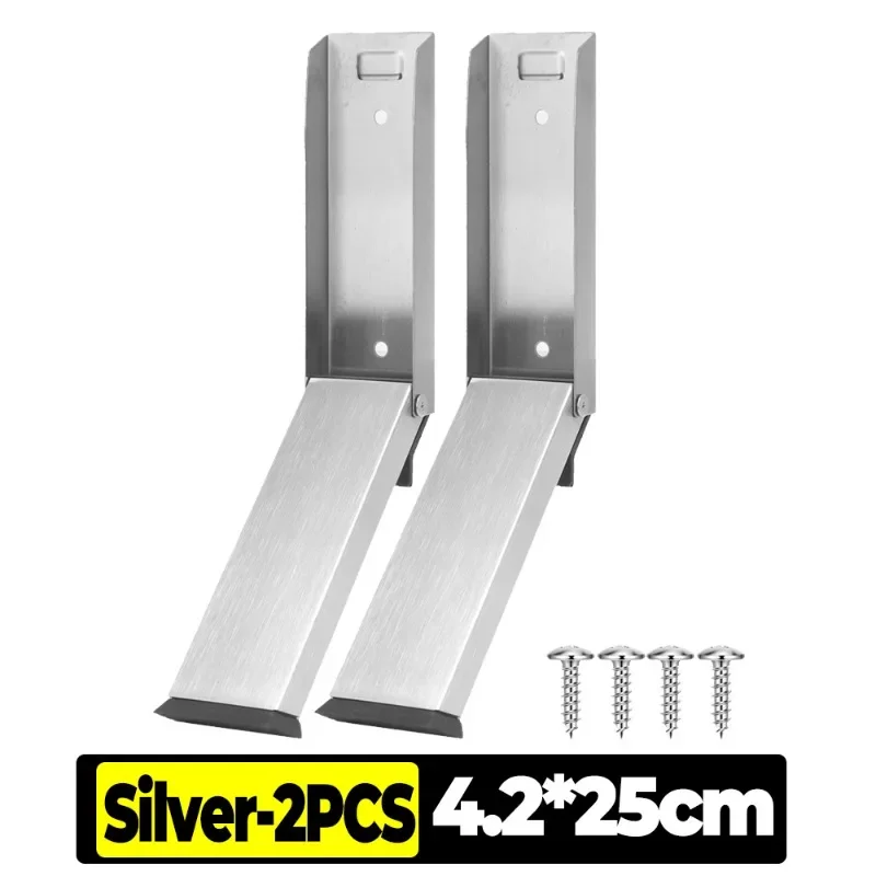 3/1PC Magnet Door Stop Catches Stainless Steel Pedal Down Door Stops Anti-collision Cabinet Push Non-Slip Magnetic Closer Holder: GRAY