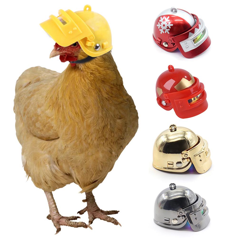 Pet Helmet Funny Chicken Helmet Head Protection Compact Chicken Hen Hard Hat