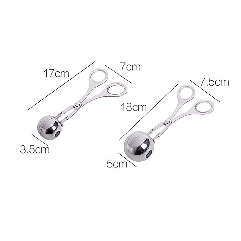 Moule à boulettes de viande en acier inoxydable 3.5/5CM de diamètre, bricolage, viande, riz, ustensiles de cuisine: S and L