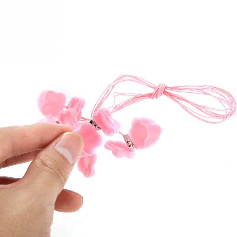 Caja de plástico para guardar dientes de leche de bebé, 5 uds., con cuerda, organizador de ahorro de dientes, con estuche para collar, , memoria infantil: Rosa