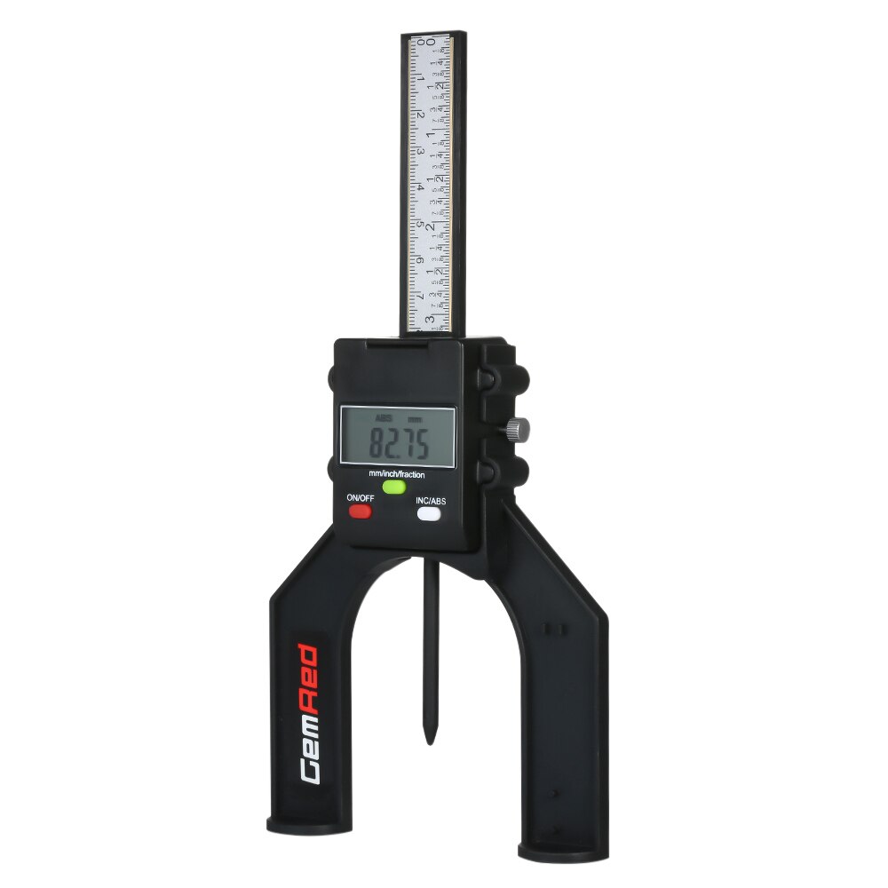 GemRed Digital Depth Gauge Display Slide Caliper Vernier Ruler Depthometer Depth Indicator Height Gauge Measuring Range 0-85mm