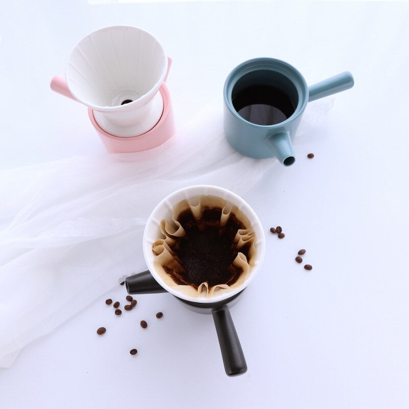 Imellow keramisk kaffefilter  v60 keramisk hånddrypfilter kaffebrygging filterkopp espresso kaffetrakt kaffe tilbehør