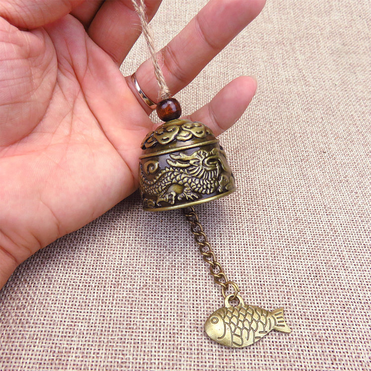 Retro Feng Shui Wind glocke Glücks glocken Retro Buddha Drachen Elefant Wind chinesische Metall glocke für viel Glück Segen Garten dekor
