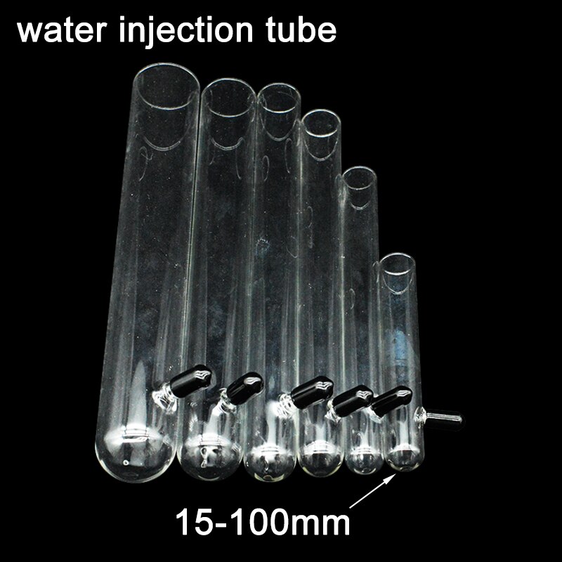Fourmis ferme en verre de différentes tailles, 1 pièce, Tube à essai d&#39;injection d&#39;eau, Tube hydratant, fourmi nid atelier fourmilière pour animaux de compagnie: water 15-100