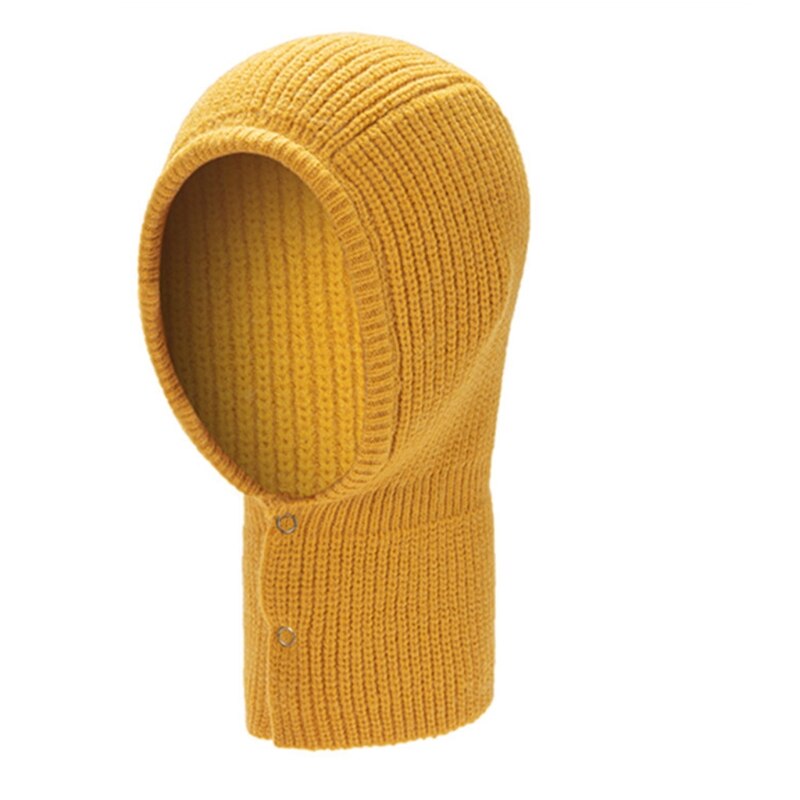Head Neck Warmer Hat Hood Scarf Breathable Beanie Soft Knitting Anti-Slip Highly Elastic Adults Kids Winter: Yellow